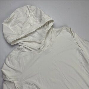 YETI Active Hoodie Women’s S Ripstop Activewear Lightweight White Poly Stretch